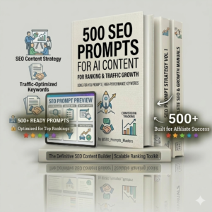 500 SEO Prompts for AI Content, Ranking & Traffic Growth