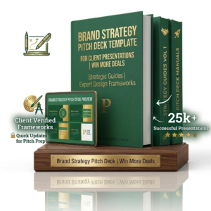 Brand Strategy Pitch Deck Template for Client Presentations