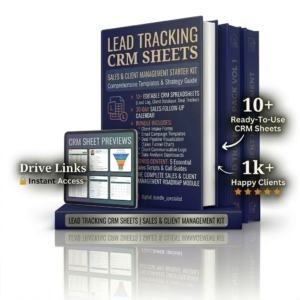 Lead Tracking CRM Sheets for Sales & Client Management