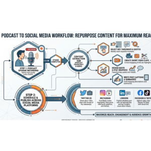 Podcast to Social Media Workflow – Repurpose Content for Maximum Reach